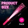27 PCS Pink Fiber Optic Wands Glow Sticks, Light Up Fiber Optic Lights Rod with 3 Light Modes, Sparklers Fireworks Sticks for Valentine's Day, Wedding, Concerts, Halloween,Christmas, Neon Party view 2