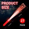 U-MOJOK 27 PCS Red Fiber Optic Wands Glow Sticks, Light Up Fiber Optic Lights Rod with 3 Light Modes, Sparklers Fireworks Sticks for July 4th, Concerts, Halloween,Christmas,New Year view 3