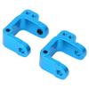 Aluminum Alloy Hub Knuckle Arm RC Accessory Fit 1-10 ECX 2 Wheel Drive RC Car Blue Silver Color 2X Hub Knuckle Arm 4X Nut 4X Sleeve Hobby RC Car Model (Blue ECX334001B) view 4