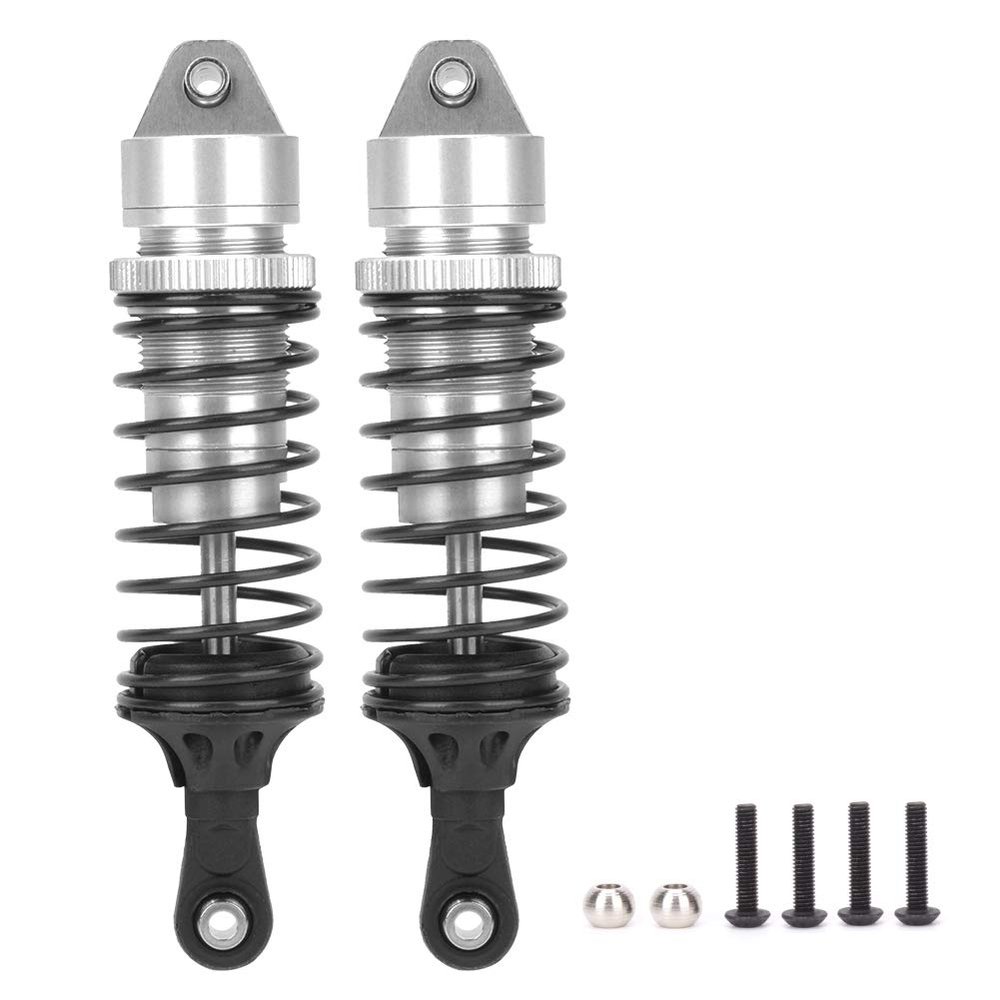 ALUMINUM ALLOY FRONT SHOCK STRUTS DAMPER IMPROVE STABILITY RC 1/10 ECX 2WD CAR MODEL BLUE BLACK (Silver B-ECX1095B)