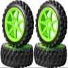 1/8 Scale RC Off-Road Buggy Tires & Wheels with 17mm Hex Foam Inserts Included, Compatible with ARRMA Typhon, LOSI, KYOSHO & More (Set of 4) view 1