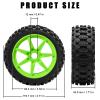1/8 Scale RC Off-Road Buggy Tires & Wheels with 17mm Hex Foam Inserts Included, Compatible with ARRMA Typhon, LOSI, KYOSHO & More (Set of 4) view 2