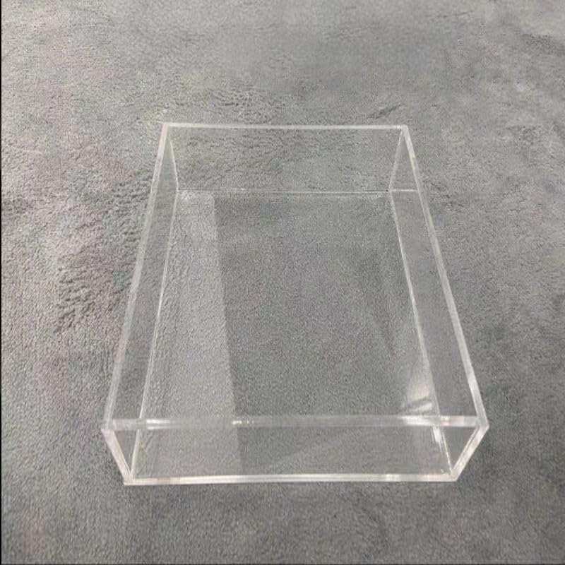 3mm Thick Clear Acrylic Shallow Water Tank for Photography,Versatile Display Case for Props, Cosmetics(15x10x10cm)
