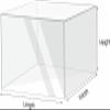 3mm Thick Clear Acrylic Shallow Water Tank for Photography,Versatile Display Case for Props, Cosmetics(15x10x10cm) view 3