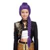 karlery Girls Long Purple Braided Calf-Length Wig Cartoon Anime Movie Cosplay Wig Heat Resistant Synthetic Fiber Brethable Adjustable Size for Halloween Costume Party view 1