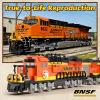 AIGIMU City Train Building Set, Stem Trains Building Toy for Boys Girls Ages 6-14, BNSF Freight Trains Model for Kids and Adult, Stem Locomotive Train Building Blocks, Christmas Birthday Gifts 635 PCS view 2