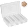 Acrylic Coin Storage Set With Silicone Foam Inserts, Round Display Holder With Foam Inserts, Protective Coin Container For Collectors view 1