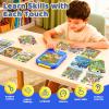 Kids Learning Tablet Bilingual, Montessori Educational Learning Toys for Toddlers 3-5 Year Olds, with 2000+ Words and Games, Autism Sensory Speech Therapy Toys, 3 4 5 6 Year Old Boy Girl Birthday Gift view 4