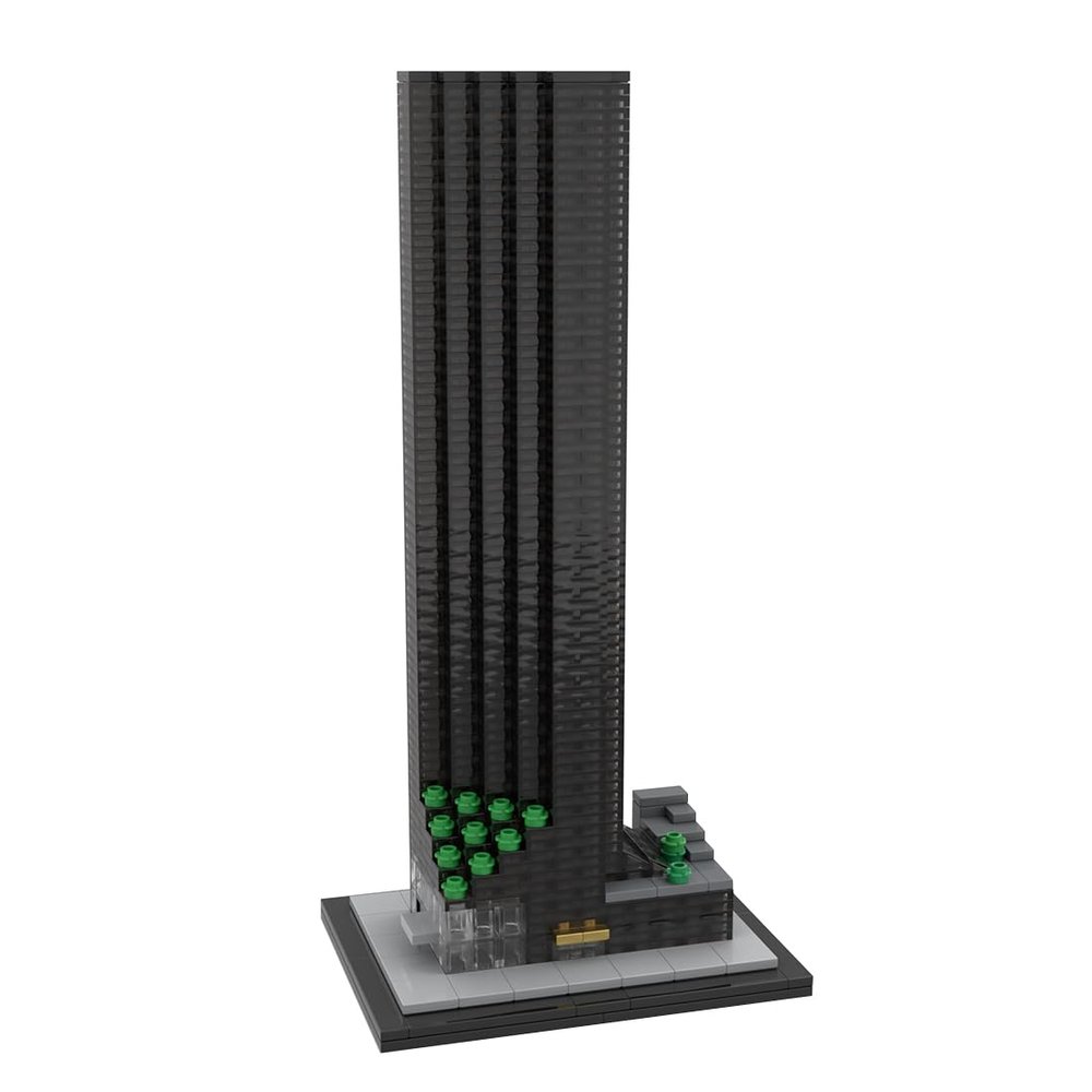 Architecture New York Skyscraper Landmark Building Bricks, 1:800 Modular Building Skyline Street View House Construction for Adult, Designed by SPBrix - 974 Pieces