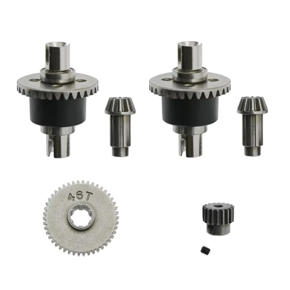 RC Parts Compatible with SCY 16101 16102 16103 16201 for Pro 1/16 Brushless RC Car Upgrades Parts Accessories Metal Differential and Gear Set