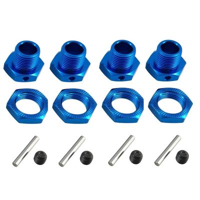 17mm Aluminum Wheel Hex Nut Upgrade Kit for Arrma Typhon 6S, Mojave, Felony, Infraction, Limitless - Replaces #ARAC9416, ARAC9763, ARA311035 (Blue)