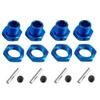 17mm Aluminum Wheel Hex Nut Upgrade Kit for Arrma Typhon 6S, Mojave, Felony, Infraction, Limitless - Replaces #ARAC9416, ARAC9763, ARA311035 (Blue) view 1