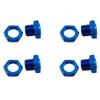 17mm Aluminum Wheel Hex Nut Upgrade Kit for Arrma Typhon 6S, Mojave, Felony, Infraction, Limitless - Replaces #ARAC9416, ARAC9763, ARA311035 (Blue) view 4