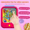 Kids Learning Tablet Bilingual, Educational Learning Toys for Toddlers 3-5 Year Olds, with 2000+ Words and Games, Autism Sensory and Speech Therapy Toys, 3 4 5 6 Year Old Girl Birthday Gift(Pink) view 3