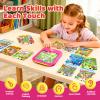 Kids Learning Tablet Bilingual, Educational Learning Toys for Toddlers 3-5 Year Olds, with 2000+ Words and Games, Autism Sensory and Speech Therapy Toys, 3 4 5 6 Year Old Girl Birthday Gift(Pink) view 4