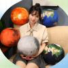 10.6 Planet Plush Soft Planet Plush Plush Pillow Toys Stuffed 3D Moon,Earth,Sun Plushie Doll Cute Solar System Planet Toy Gifts for Kids and Bedroom Sofa Home Decor (Earth-B) view 3