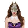 2Pcs Halloween Rabbit Mask Easter Carnival Bunny Masks Realistic Half Face Animal Mask Easter Cosplay Party Props view 2