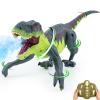 ToyFuntasy Remote Control Walking Dinosaur Toy for Kids - Birthday Gift for Boys Ages 3-5 5-7 8-12 - Electronic Dino with Lights, Roaring Sounds, and Spray Feature - Gray Green view 1