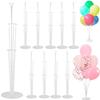 10 Sets Balloon Stand Kit, balloon sticks Holder with base for Table and floor, Birthday Wedding Party Decorations view 1