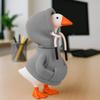Desk Goose Outfits 7 inches Mini Desk Goose Clothing Desktop Goose Outfits Mini Porch Goose Hoodies Accessory 2 Pieces (Grey and Pink) view 4