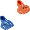 Desk Goose Outfits 7 inches Mini Desk Goose Clothing Desktop Goose Outfits Mini Porch Goose Hoodies Accessory 2 Pieces (Blue and Orange) view 2