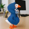 Desk Goose Outfits 7 inches Mini Desk Goose Clothing Desktop Goose Outfits Mini Porch Goose Hoodies Accessory 2 Pieces (Blue and Orange) view 4