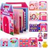 Gleamkid Toddler Busy Book,Montessori Toys for 2 Year Old Girl,Busy Board for Toddlers 2-4,Princess Dress Up Pretend Play Toys,Kid Quiet Book,Baby Airplane Travel Essentials,Birthday Christmas Gifts view 1