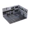 1/64 Scale Model Car Display Case Diorama for Toy Cars Desktop Decor Scene Layout Vehicle Model Display Stand Parking Scenery view 1