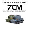 1/64 Scale 2.4G Mini RC Battle Tank Model with Infrared Combat Mode, Rotating Turret and Track Drive view 3