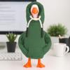 Desk Goose Outfits 7 inches Mini Desk Goose Clothing Desktop Goose Outfits Mini Porch Goose Hoodies Accessory 2 Pieces (Grey and Green) view 3