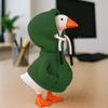 Desk Goose Outfits 7 inches Mini Desk Goose Clothing Desktop Goose Outfits Mini Porch Goose Hoodies Accessory 2 Pieces (Grey and Green) view 4