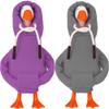 Desk Goose Outfits 7 inches Mini Desk Goose Clothing Desktop Goose Outfits Mini Porch Goose Hoodies Accessory 2 Pieces (Purple and Grey) view 1