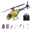A60 1/42 Scale BELL206 90-Class 2.4G 4CH Single Rotor Flybarless Mini RC Helicopter Model with Optical Flow Altitude Hold (RTF) view 1