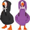 Desk Goose Outfits 7 inches Mini Desk Goose Clothing Desktop Goose Outfits Mini Porch Goose Hoodies Accessory 2 Pieces (Black and Purple) view 1
