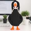 Desk Goose Outfits 7 inches Mini Desk Goose Clothing Desktop Goose Outfits Mini Porch Goose Hoodies Accessory 2 Pieces (Black and Purple) view 3