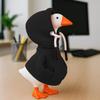 Desk Goose Outfits 7 inches Mini Desk Goose Clothing Desktop Goose Outfits Mini Porch Goose Hoodies Accessory 2 Pieces (Black and Purple) view 4