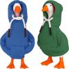 Desk Goose Outfits 7 inches Mini Desk Goose Clothing Desktop Goose Outfits Mini Porch Goose Hoodies Accessory 2 Pieces (Blue and Green) view 1