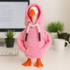 Desk Goose Outfits 7 inches Mini Desk Goose Clothing Desktop Goose Outfits Mini Porch Goose Hoodies Accessory 2 Pieces (Pink and Blue) view 3