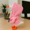 Desk Goose Outfits 7 inches Mini Desk Goose Clothing Desktop Goose Outfits Mini Porch Goose Hoodies Accessory 2 Pieces (Pink and Blue) view 4