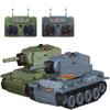 2 in 1 1/64 Scale 2.4G Mini RC Battle Tank Model with Infrared Combat Mode, Rotating Turret and Track Drive view 1