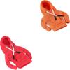 Desk Goose Outfits 7 inches Mini Desk Goose Clothing Desktop Goose Outfits Mini Porch Goose Hoodies Accessory 2 Pieces (Red and Orange) view 2