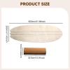 Colaxi Surf Balance Board with Roller Workout Fitness Exercise Indoor Surfboard Roller Board for Surfing Hockey Snowboarding Yoga, Wood Color view 4