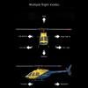 BrickCraftWorks 1/42 Scale BELL206 RC Helicopter, 2.4G 4CH Single Rotor Flybarless Mini 3D Stunt RC Helicopter Model with Optical Flow Altitude Hold 6-Axis Gyro view 4