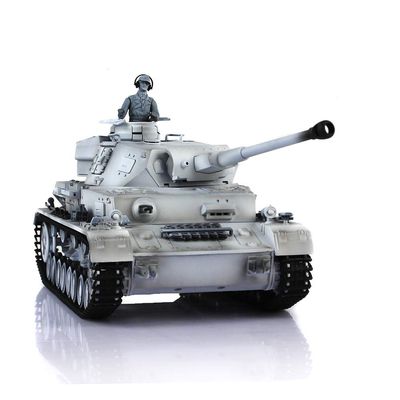 TOUCAN RC HOBBY Pro.Edition RTR Henglong 2.4GHz 1/16 Snow TK7.0 Plastic German Panzer IV F2 RTR RC Tank Model 3859 BB Airsoft Smoke Effect IR Battle with Sticter for Ages 14+