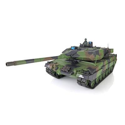 TOUCAN RC HOBBY Pro.Edition RTR 2.4Ghz Henglong 1/16 TK7.0 Plastic Leopard2A6 RTR RC Tank 3889 with 360 Turret BB Airsoft Smoke Effect IR Battle with Sticter
