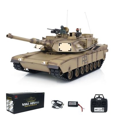 TOUCAN RC HOBBY Pro.Edition RTR 2.4Ghz Henglong 1/16 TK7.0 Plastic M1A2 Abrams RTR RC Tank 3918 with 360 Turret BB Airsoft Smoke Effect IR Battle with Sticter