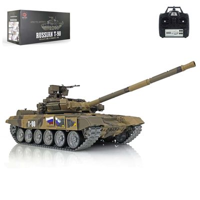 TOUCAN RC HOBBY Pro.Edition RTR Henglong 1/16 TK7.0 T90 RC Tank 3938 360 Turret Metal Tracks with Linkages Red Eye BB Airsoft Smoke Effect IR Battle with Sticter for Ages 14+