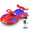 12V Electric Wiggle Car with Pedal, Rechargeable 2-in-1 Swing Car, Drifting Car with Backrests, Anti-Rollover, Spray, Flashing Lights, Music, Bluetooth, for Ages 3 and Up, 150 lbs view 1