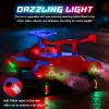 12V Electric Wiggle Car with Pedal, Rechargeable 2-in-1 Swing Car, Drifting Car with Backrests, Anti-Rollover, Spray, Flashing Lights, Music, Bluetooth, for Ages 3 and Up, 150 lbs view 3