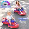 12V Electric Wiggle Car with Pedal, Rechargeable 2-in-1 Swing Car, Drifting Car with Backrests, Anti-Rollover, Spray, Flashing Lights, Music, Bluetooth, for Ages 3 and Up, 150 lbs view 4